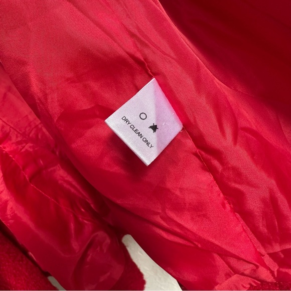 Women’s Red Textured Coat - Picture 6 of 6